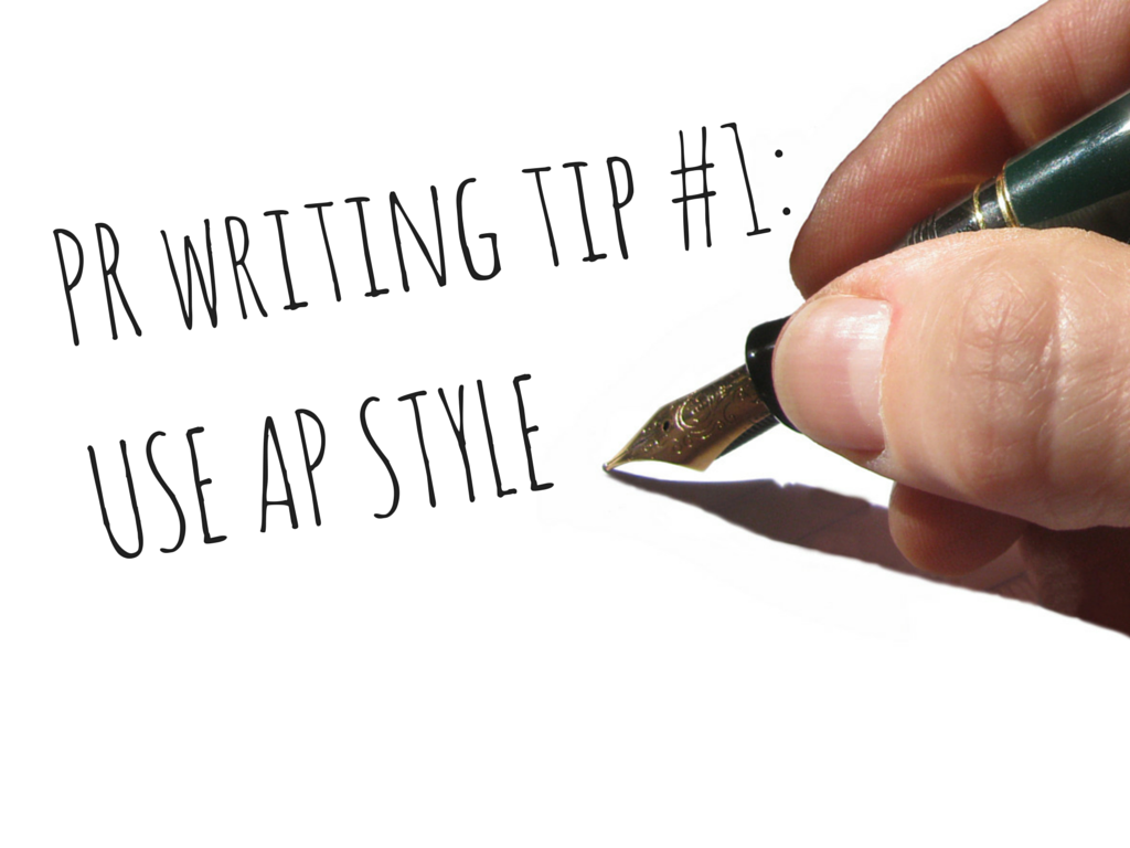 PR writing tip #1: Use AP Style