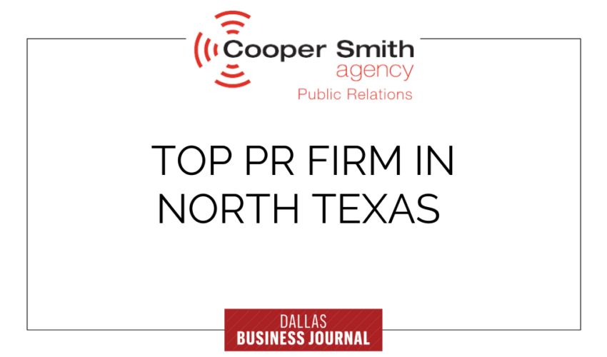 Cooper Smith Agency named Top PR Firm